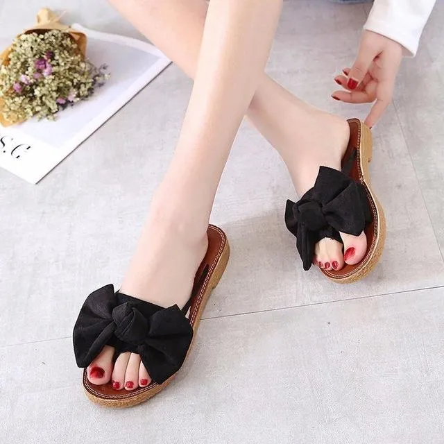 new Flat outdoor slippers Sandals foot ring straps beaded Roman sandals