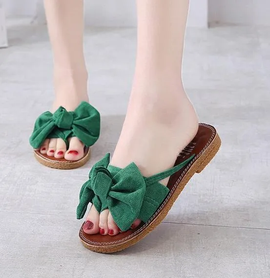 new Flat outdoor slippers Sandals foot ring straps beaded Roman sandals