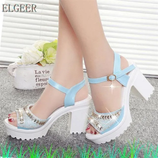 new thick with sandals