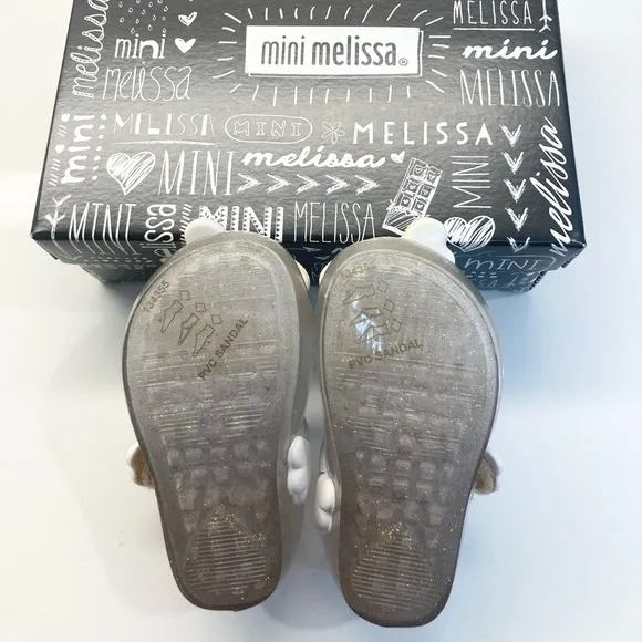 NIB! MINI MELISSA Ultragirl Unicorn Clear Glitter