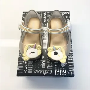 NIB! MINI MELISSA Ultragirl Unicorn Clear Glitter