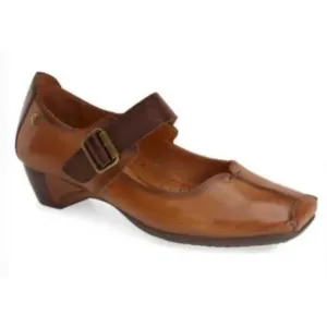 NWOB Pikolinos Brown Leather Gandia Mary Jane/Brandy Shoe
