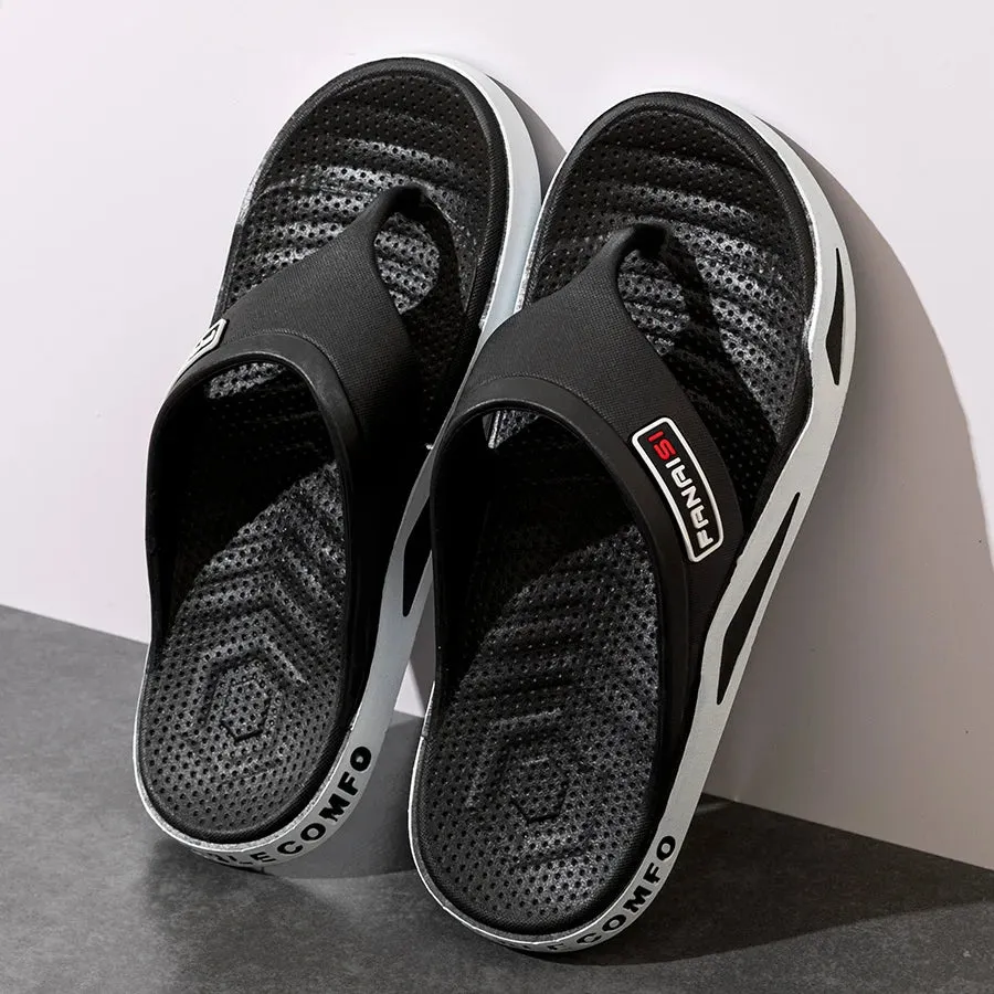 Outdoor Flip Flops – Non-slip Indoor Bathroom Couple Leisure Beach Shoes, Sandals Fashion Men’s Slippers Summer