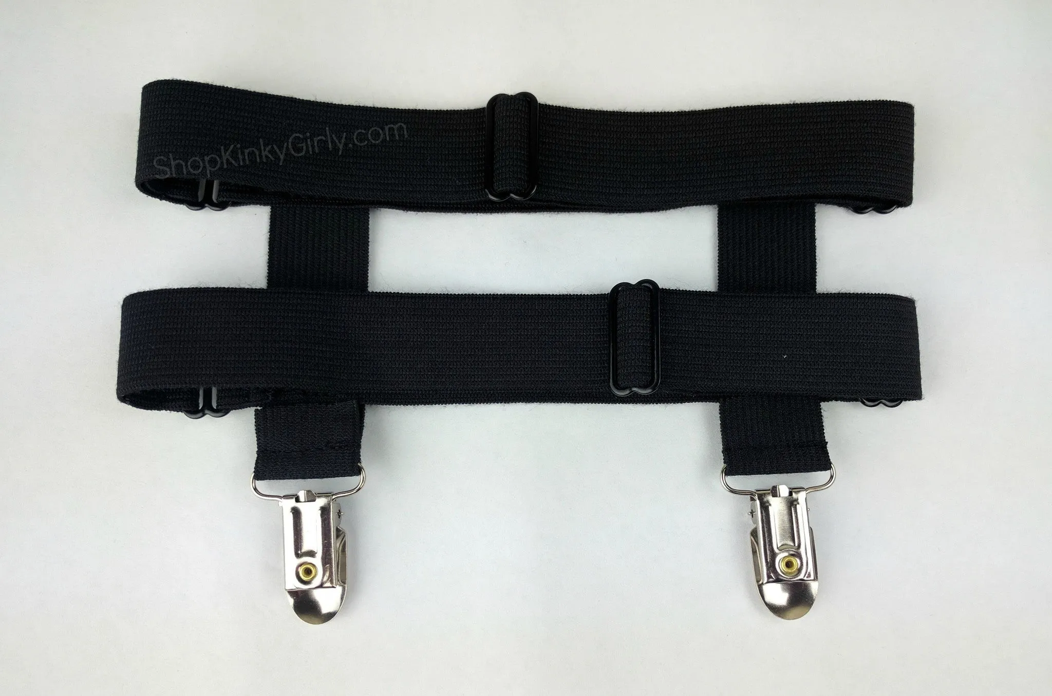 Pair of plain Jane garters - adjustable
