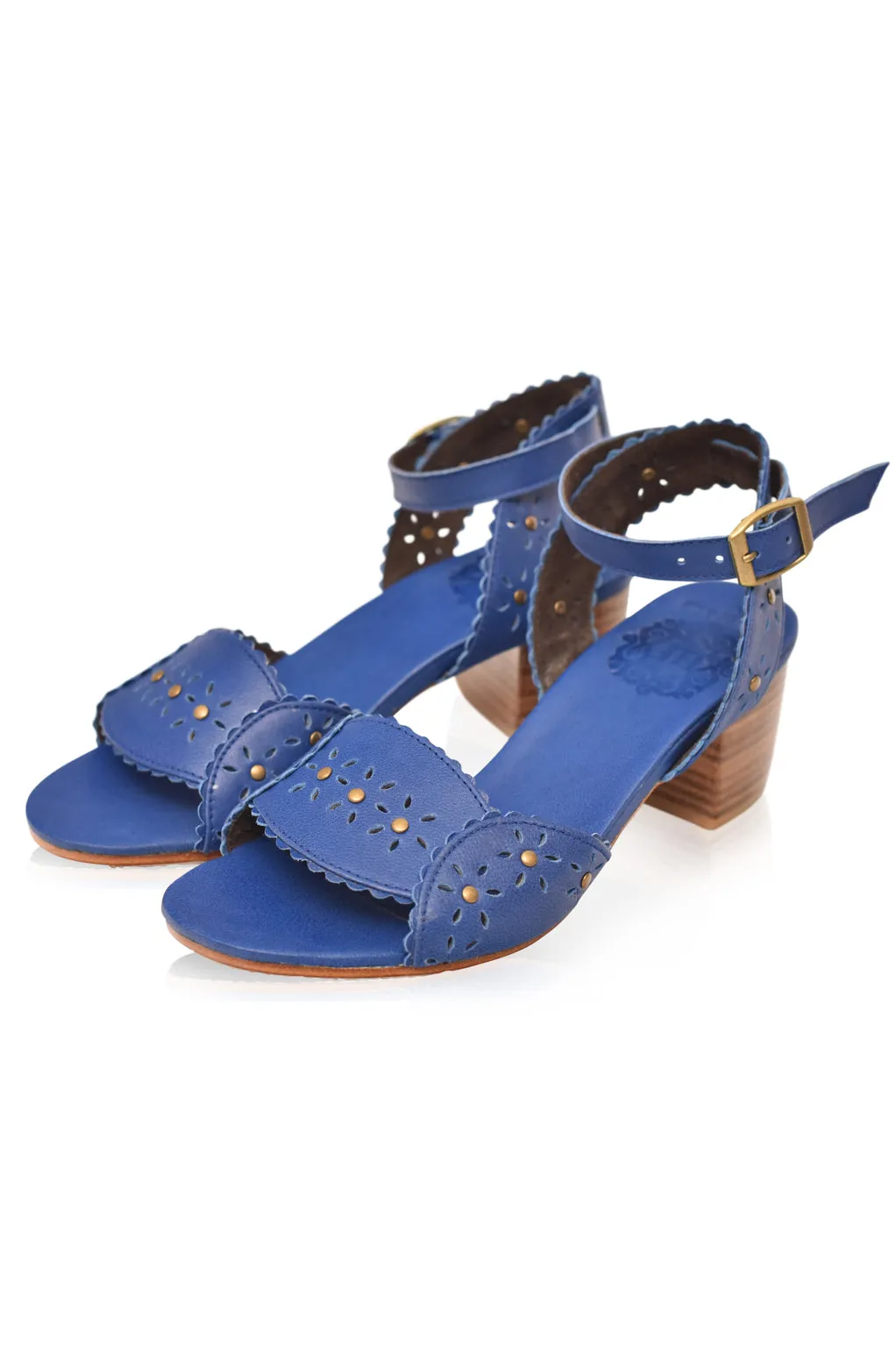 Paloma Leather Heel Sandals (Sz. 6, 7 & 8.5)