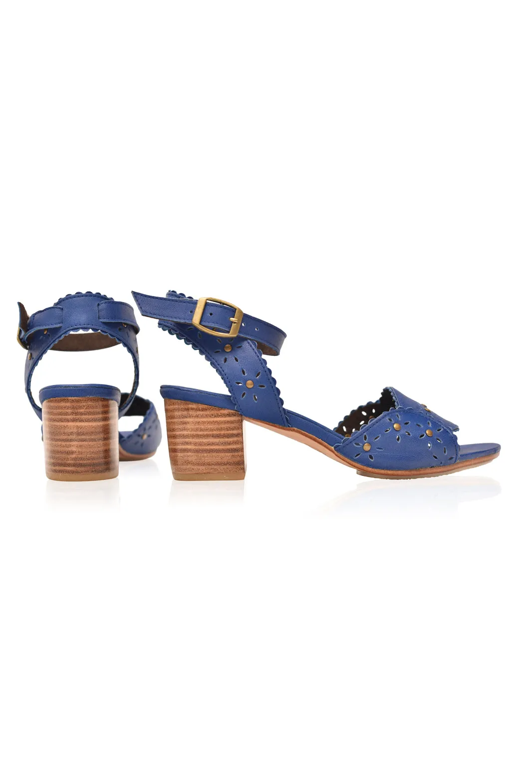 Paloma Leather Heel Sandals (Sz. 6, 7 & 8.5)