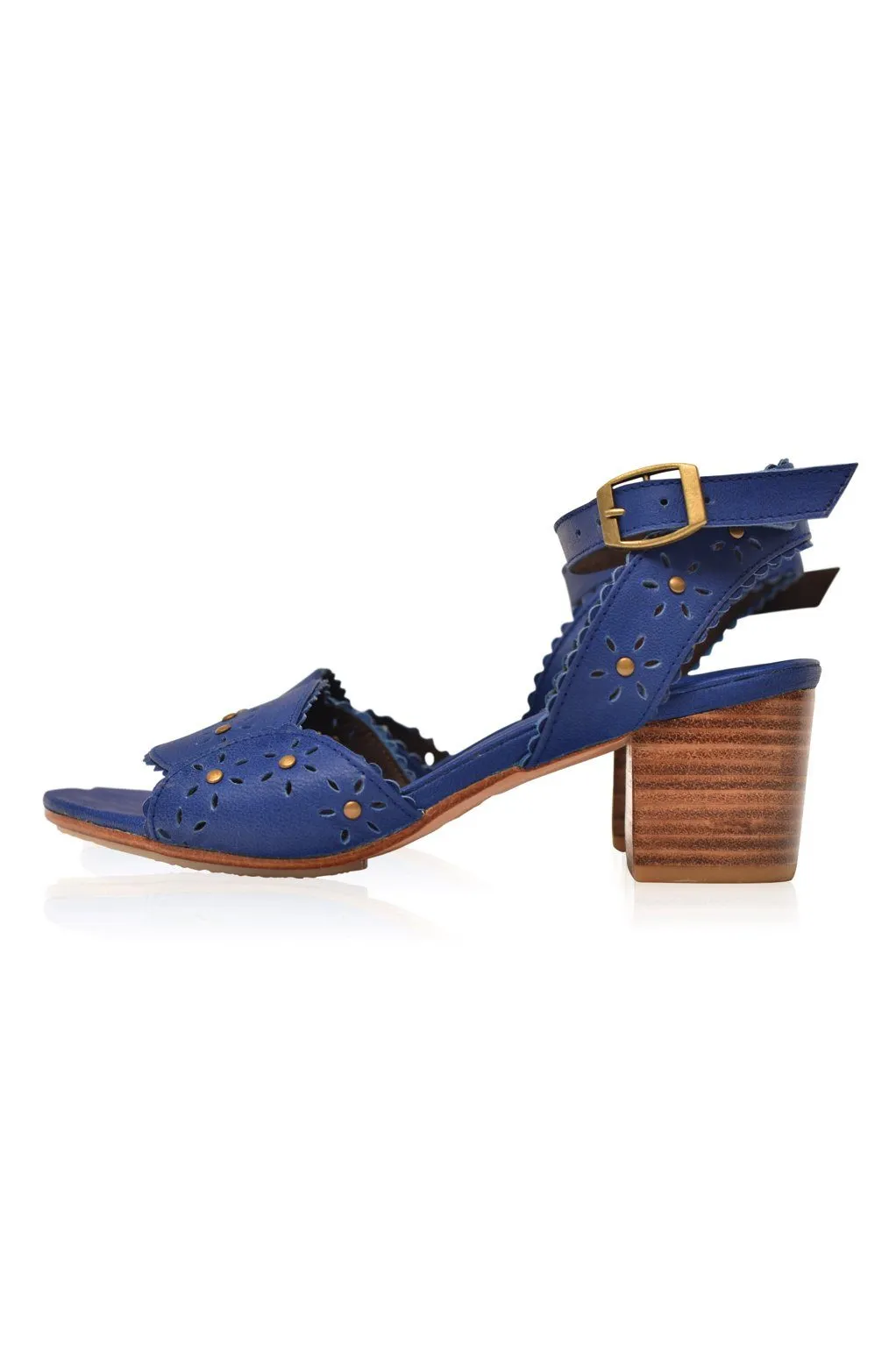 Paloma Leather Heel Sandals (Sz. 6, 7 & 8.5)