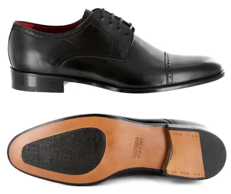 Paolo Scafora Black Shoes – Size: 7.5 US / 6.5 UK