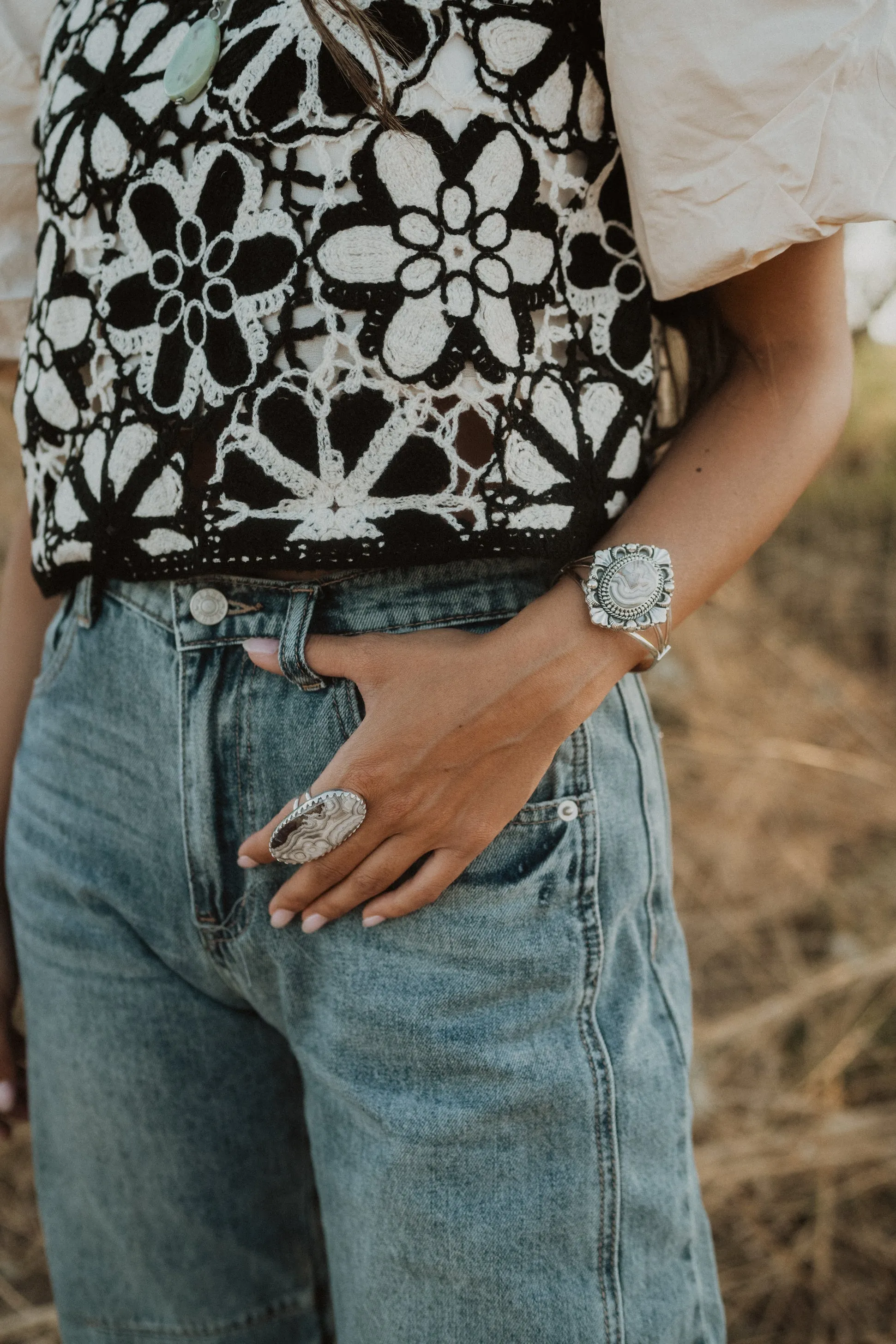 Penny Lane Ring | Crazy Lace Agate