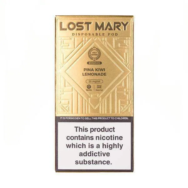 PINA KIWI LEMONADE - LOST MARY BM600S GOLD EDITION DISPOSABLE VAPE
