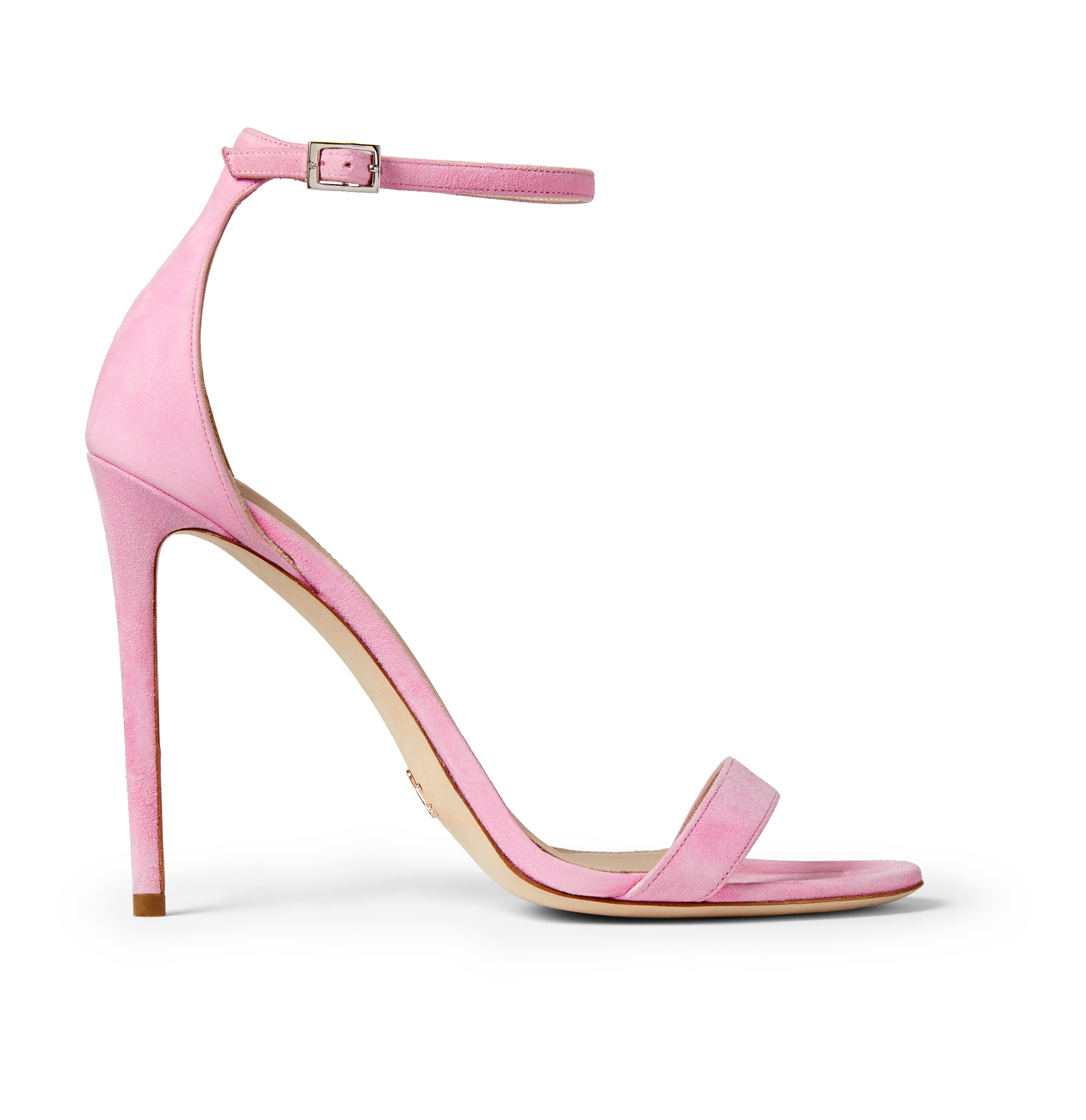Pink Suede Strap Sandals