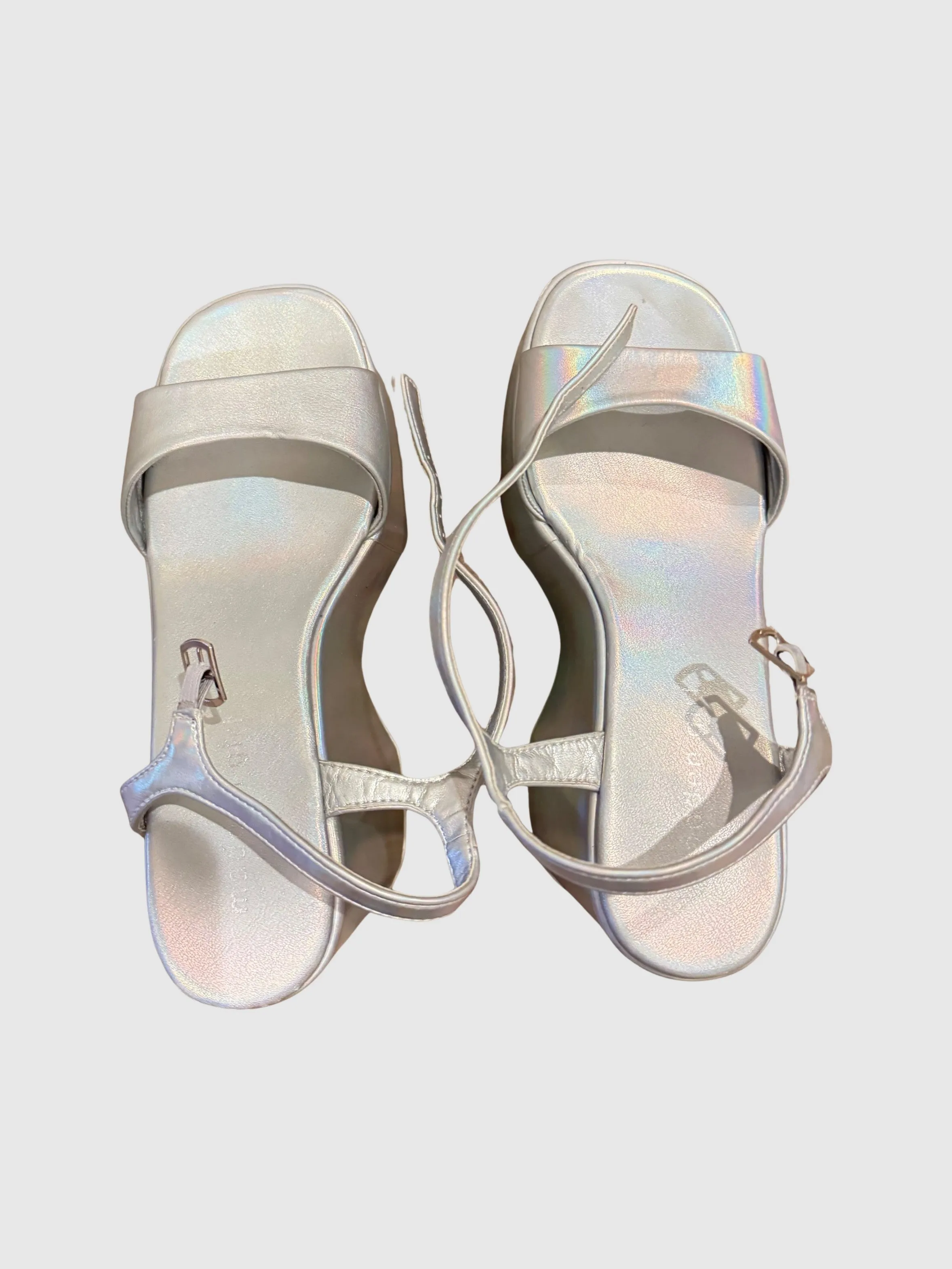 PLATFORM HEELS SILVER - SM REBOOTED