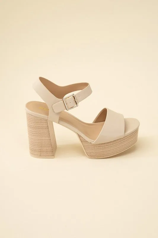 PLATFORM SANDAL HEELS