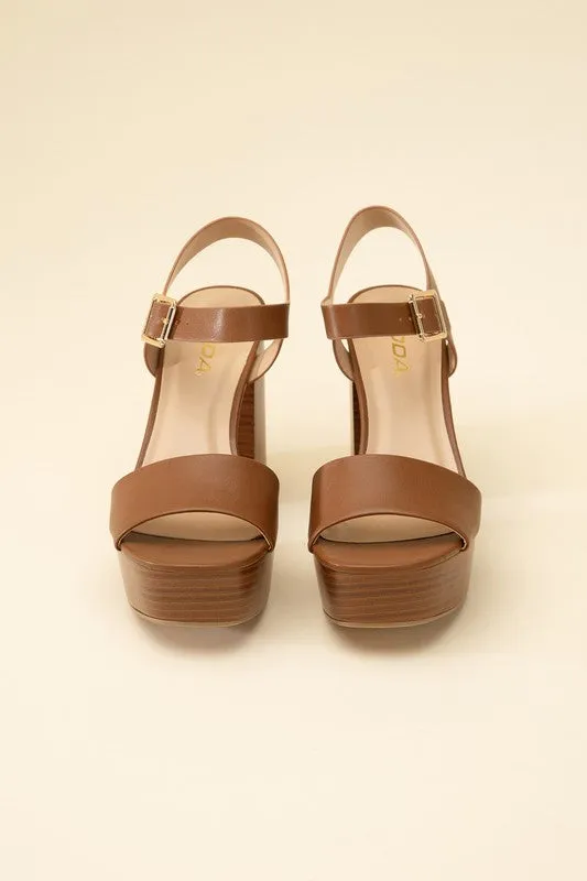 PLATFORM SANDAL HEELS