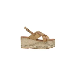 Platform Sandal With Crisscross Straps