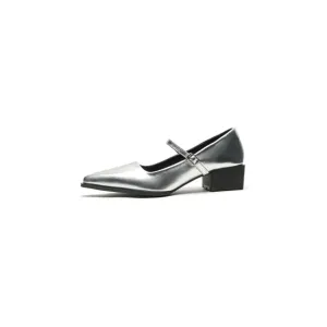 Point Toe Block Heels Pumps