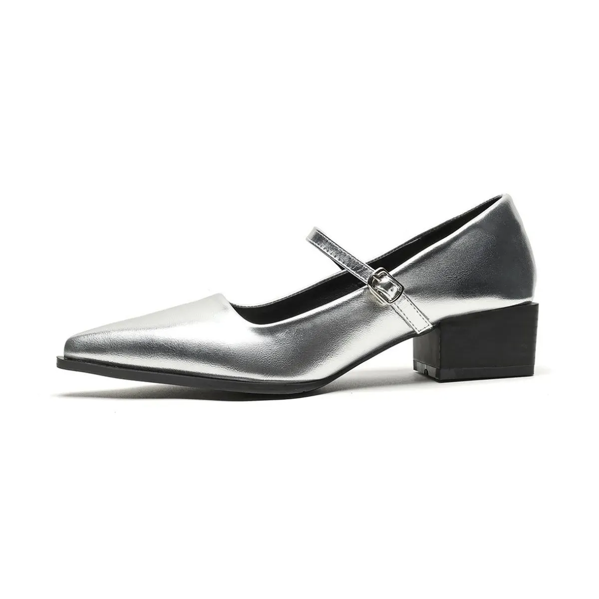 Point Toe Block Heels Pumps