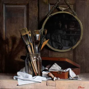 Portrait of an Artist -Oil Painting 20x20