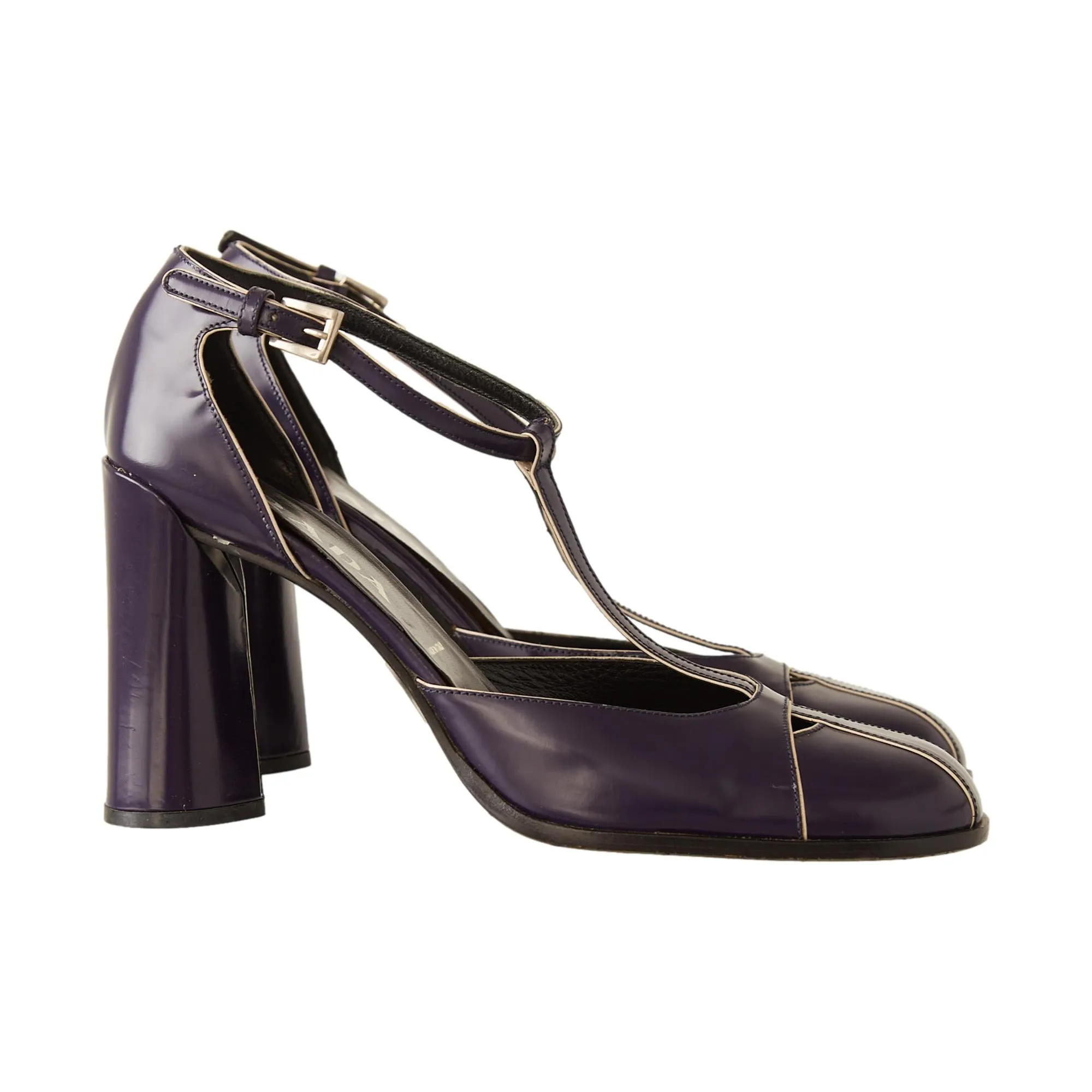Prada 'Last Season' Purple Strap Heels