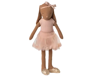 Pre-order Maileg  Bunny size 3, Chocolate brown - Ballet suit and skirt rose