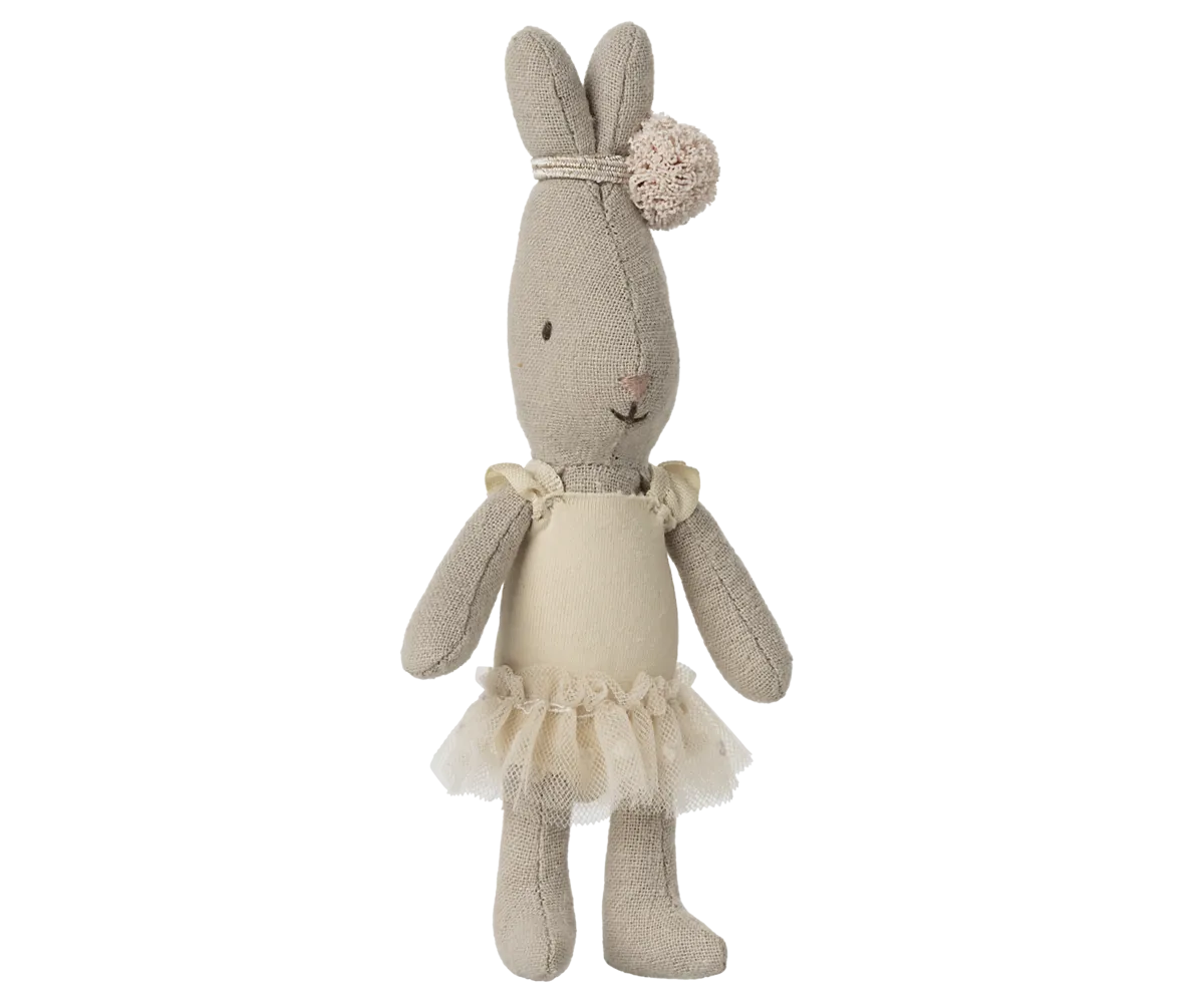 Pre-order Maileg  Rabbit, Micro - Ballet suit and skirt cream