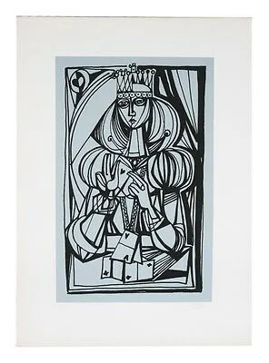 "Queen" by Yossi Stern Lithograph on Paper Limited Edition of 90 w/ CoA