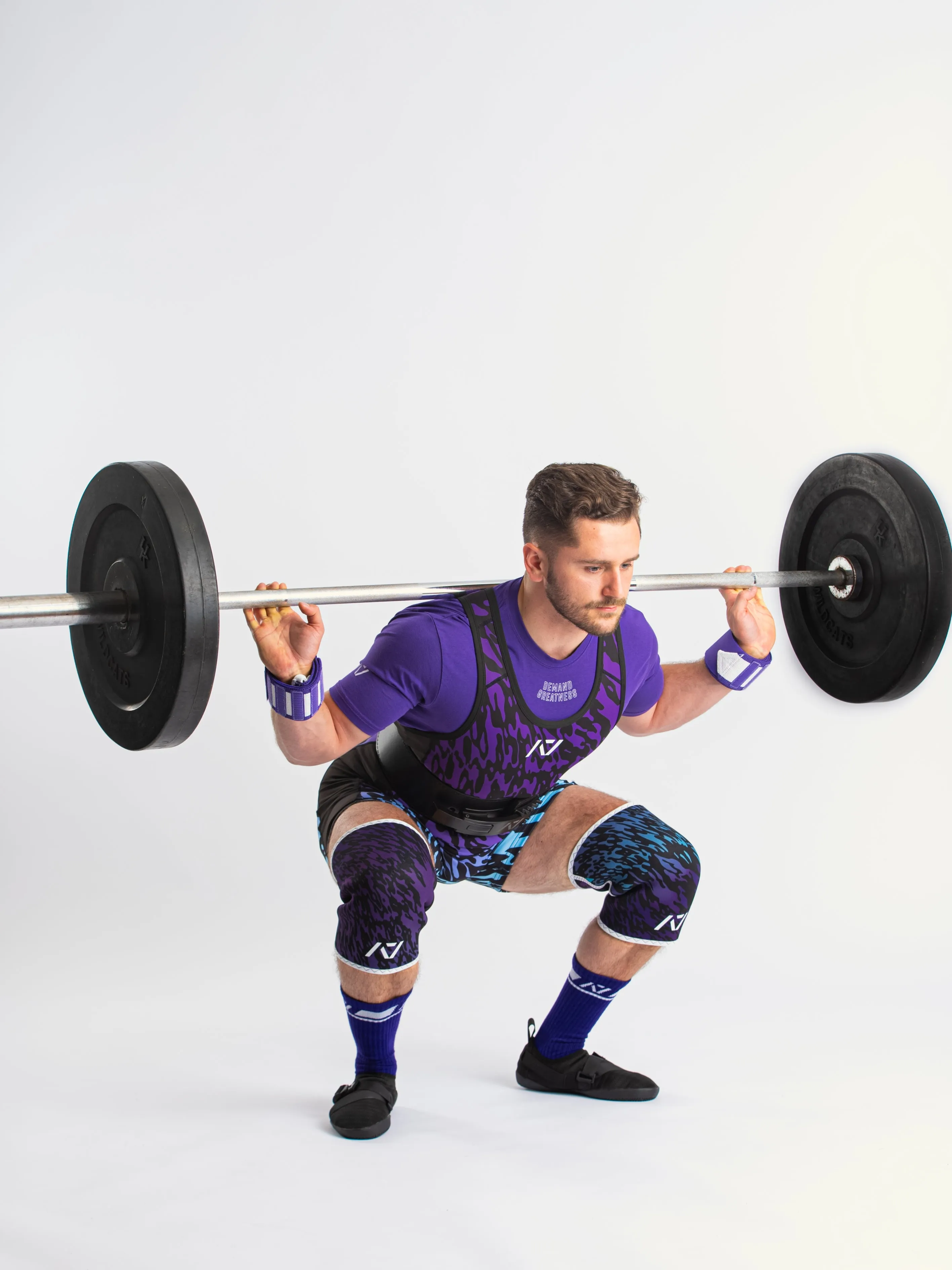 Rausch Men's Singlet - Violet Tiger
