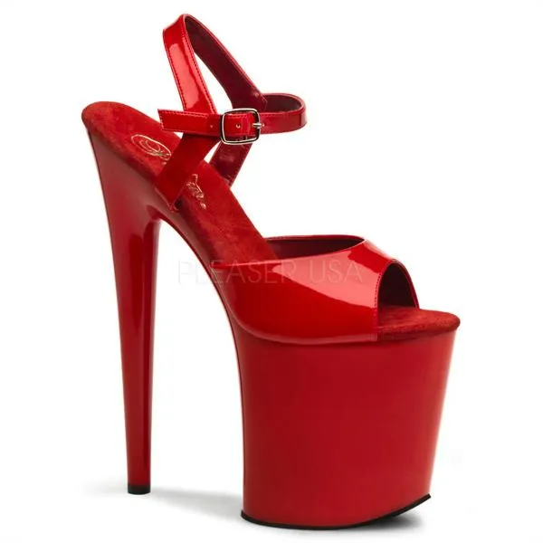 Red - Flamingo 8" Ankle Strap - Size