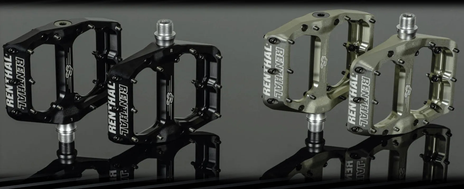 Renthal Revo-F Flat Sealed Bearing CNC Alloy Pedals