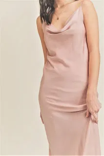 Reset By Jane Sleeveless No Zipper Silky Midi "Florence" Dress