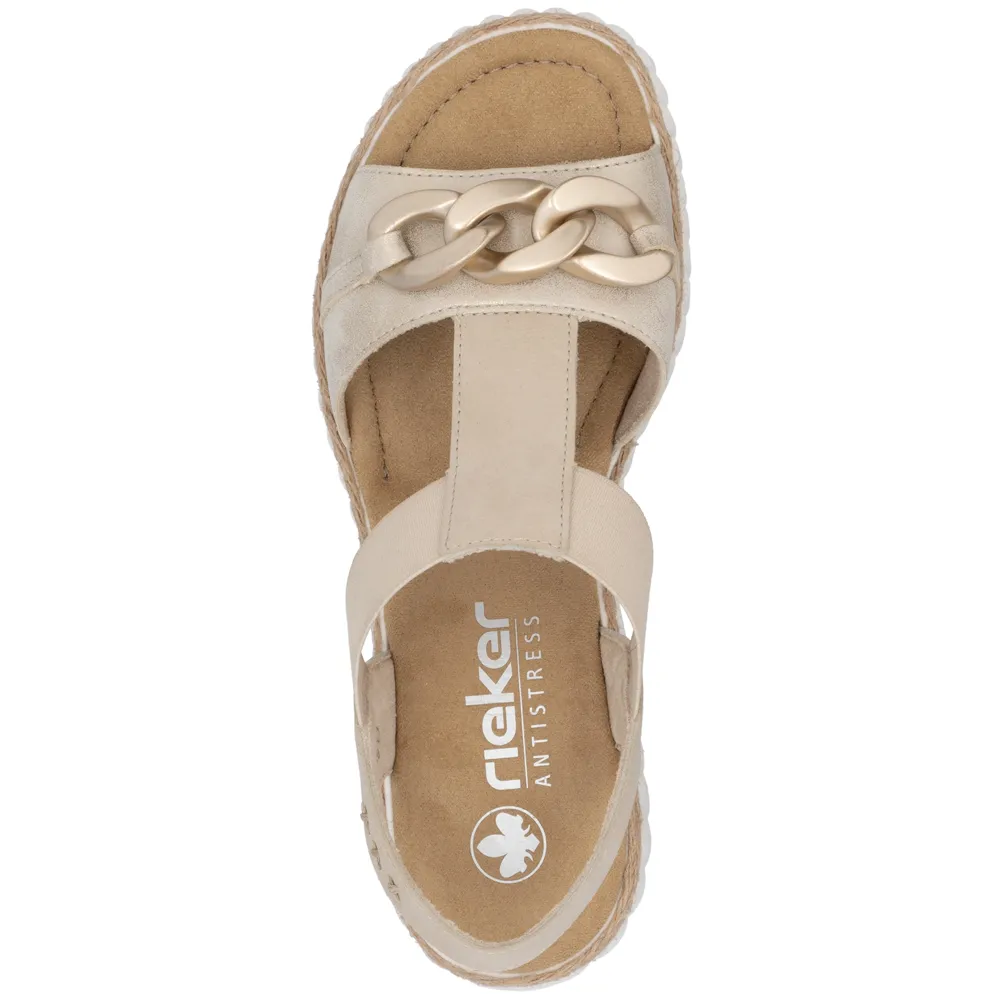 Rieker 69158-60 (Dundee) Muschel Perle Sandals
