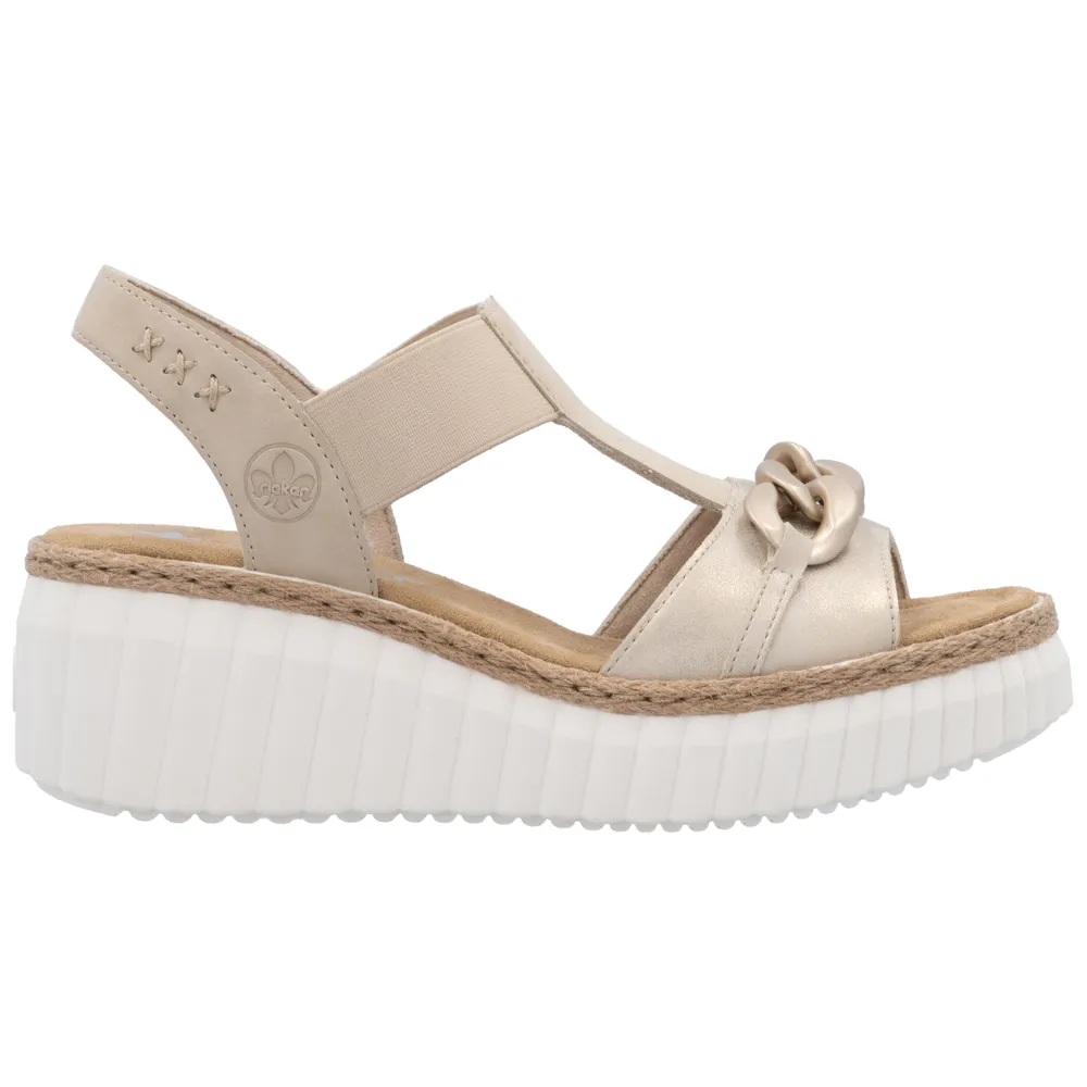 Rieker 69158-60 (Dundee) Muschel Perle Sandals