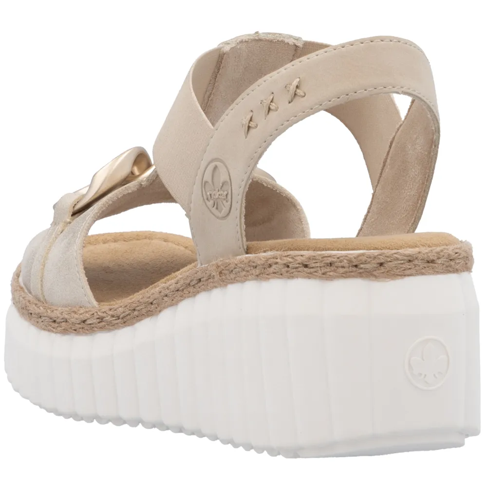 Rieker 69158-60 (Dundee) Muschel Perle Sandals