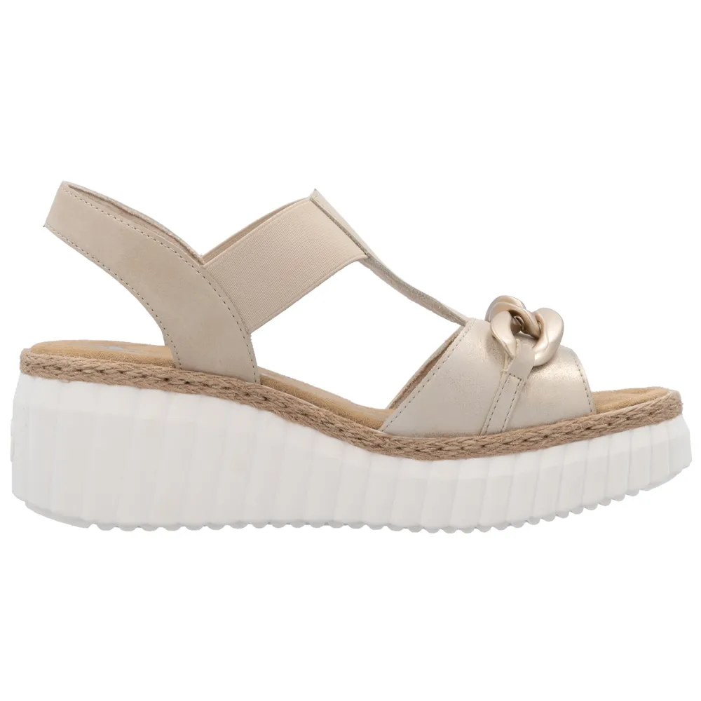 Rieker 69158-60 (Dundee) Muschel Perle Sandals