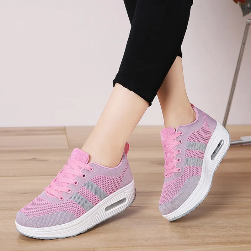 Rocker Sole Lace up Shoes