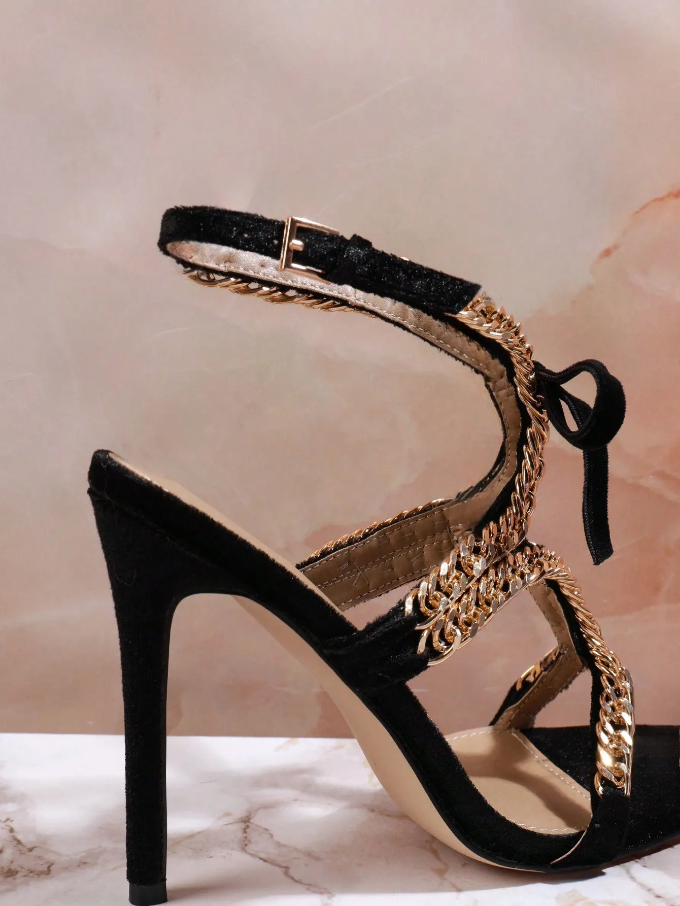 Roman Ankle Strap High-Heeled Sandals