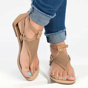 Roman Lace-up Women's Hollow Flat Sandals