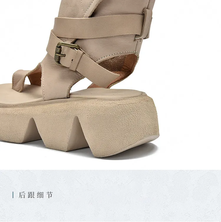 Roman Shoes Open Toe Platform Sandals