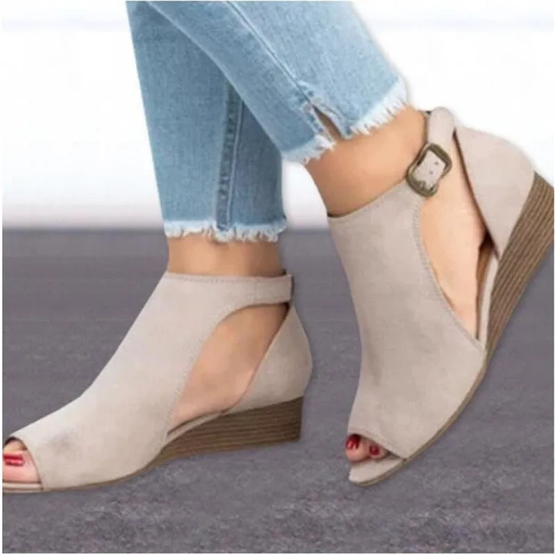 Roman Wedge Heel Sandals