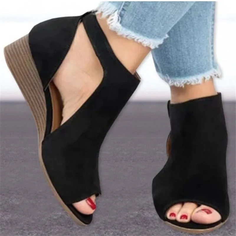 Roman Wedge Heel Sandals