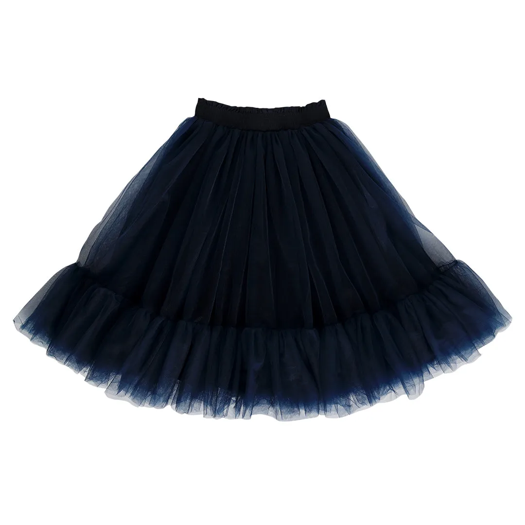romantic ruffle tutu - prussian blue tulle