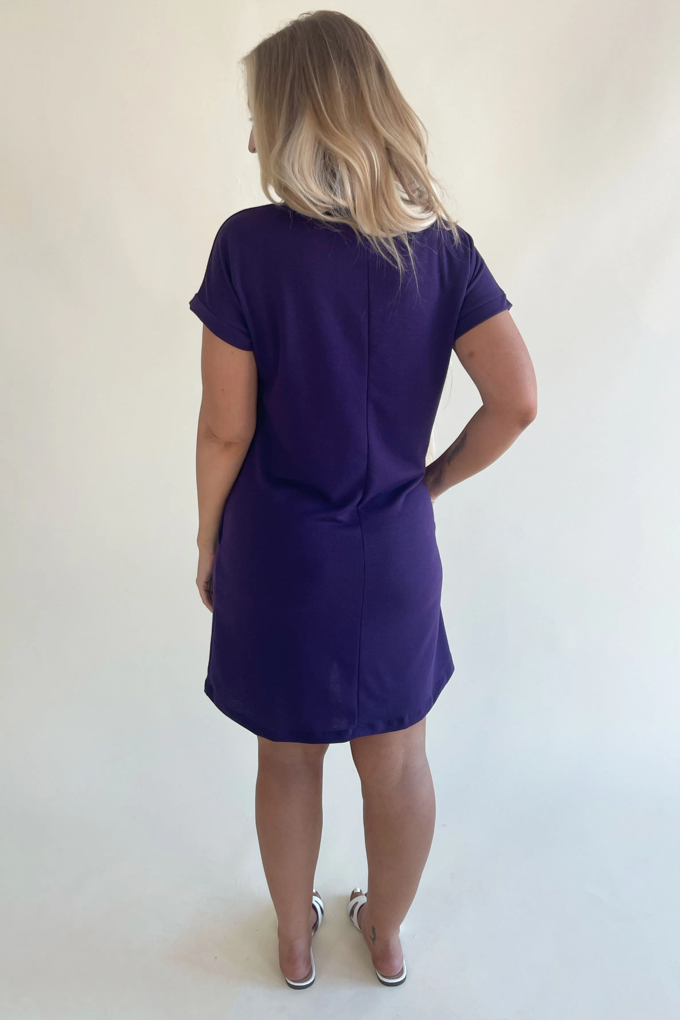 Round Neck Solid Everyday Dress