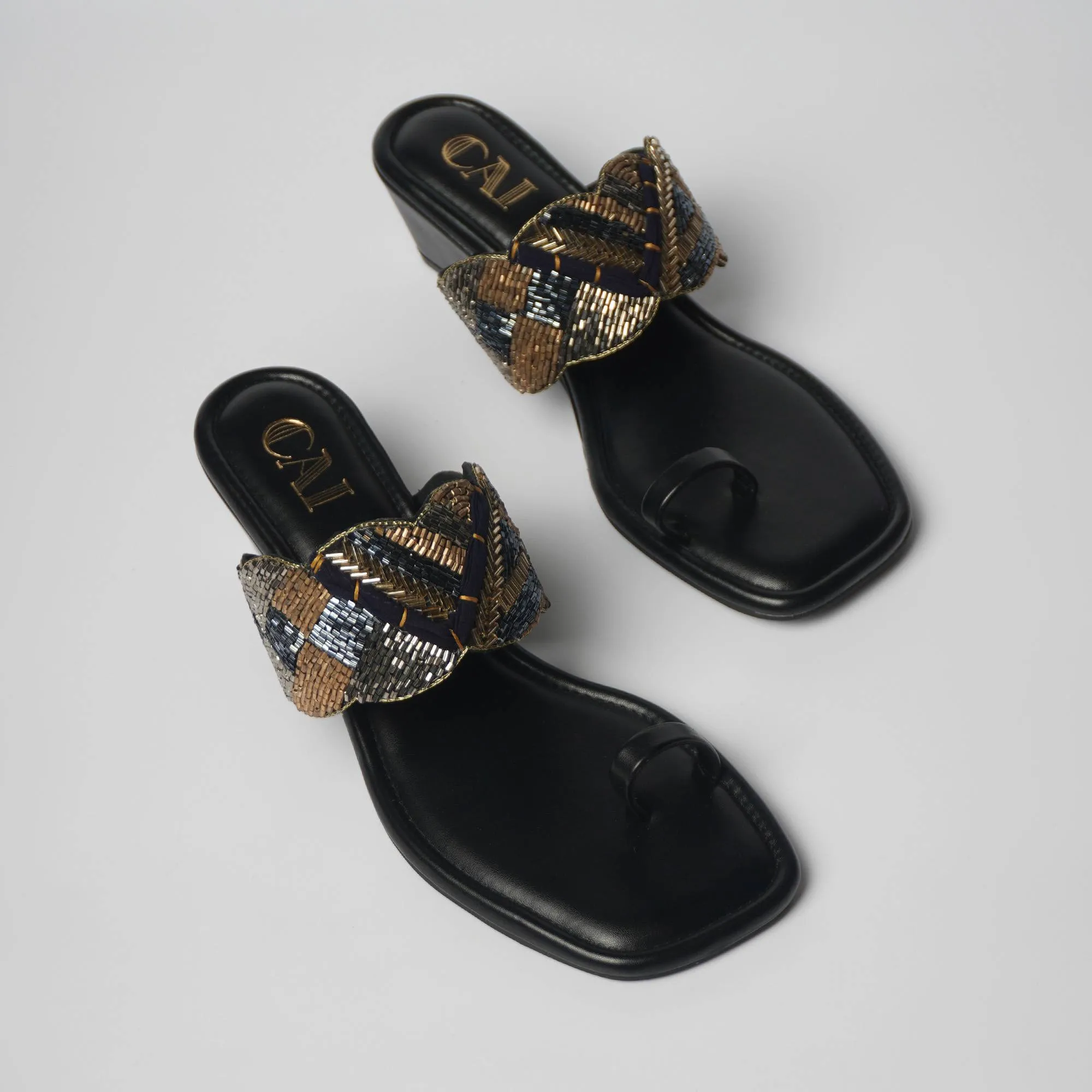 Royal Beaded Wedges