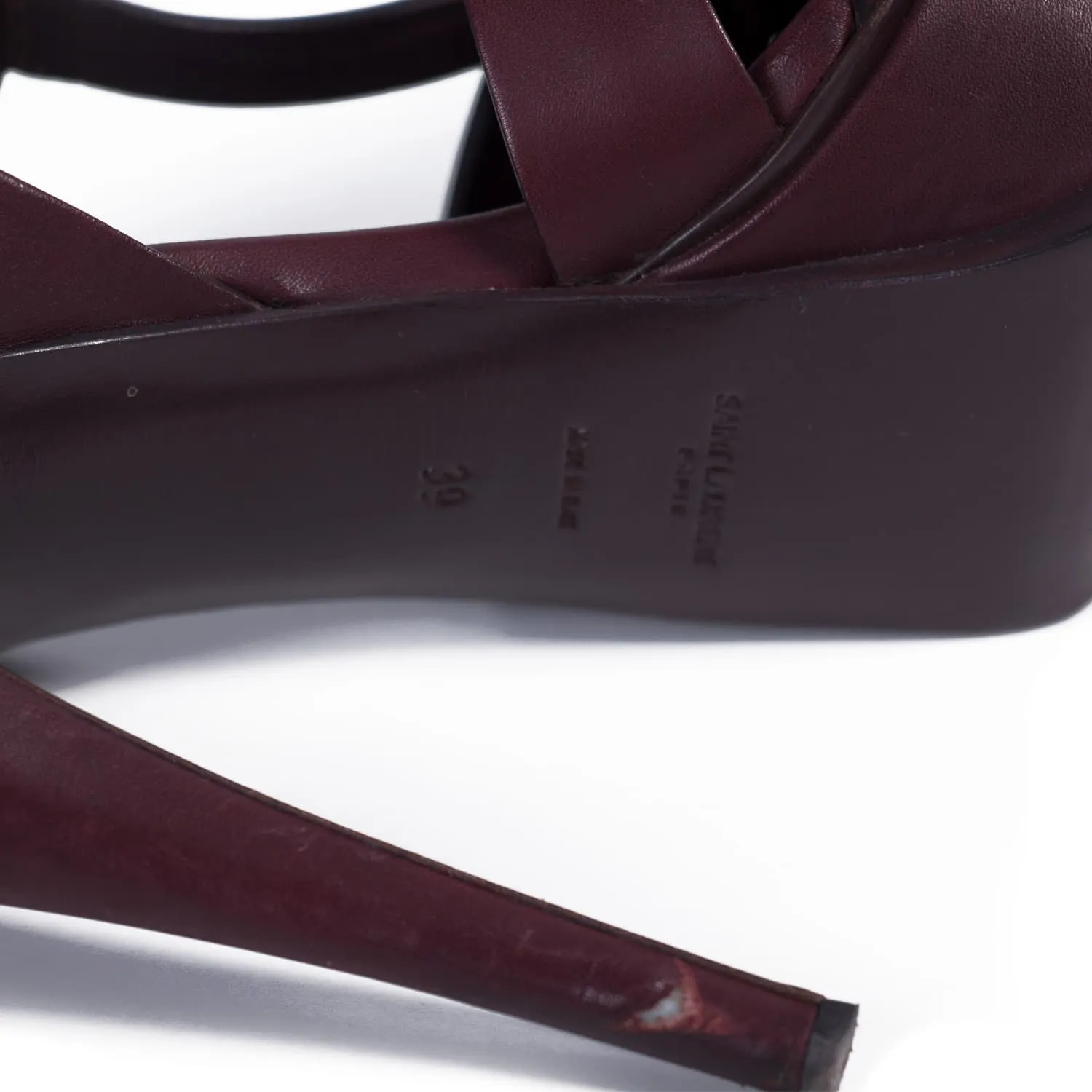 Saint Laurent Tribute Sandals Heels