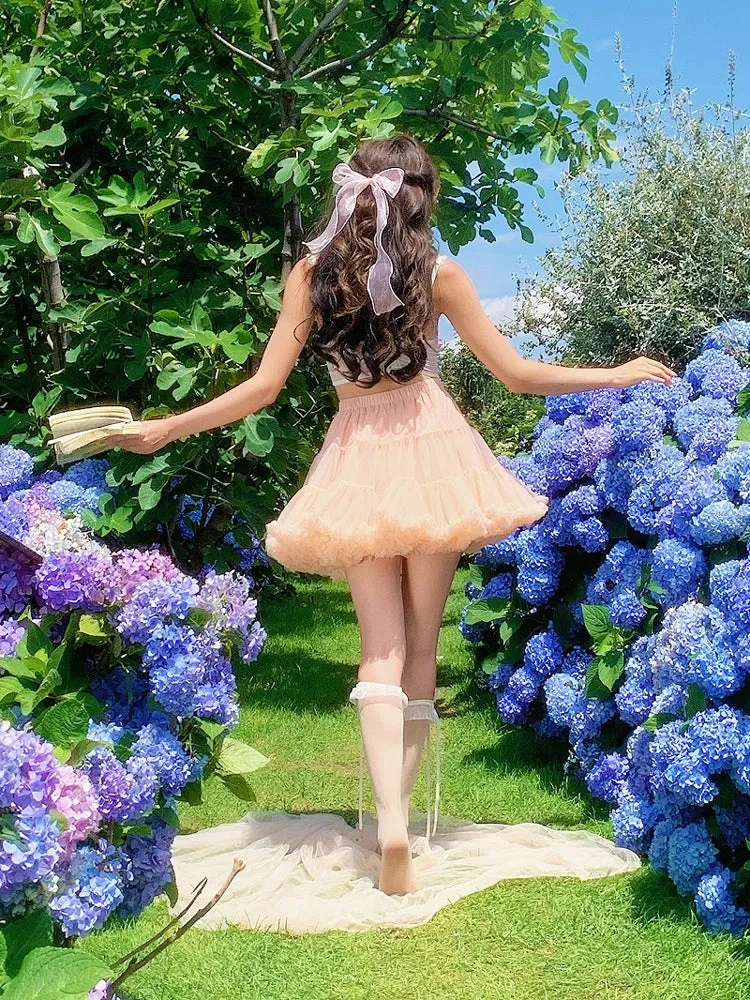 Sakura Ruffle Tulle Skirt