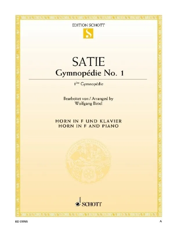 SATIE - GYMNOPEDIE NO 1 FRENCH HORN/PIANO