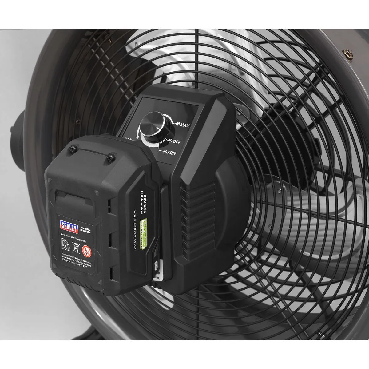 Sealey 230V with Cordless Option High Velocity Drum Fan 16