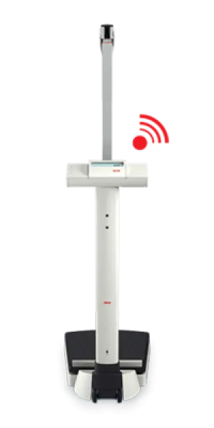 seca 704s - Class III high capacity digital column scale (rear facing display), extremely robust large base, BMI, Wirelessly Connectivity - integrated height measure