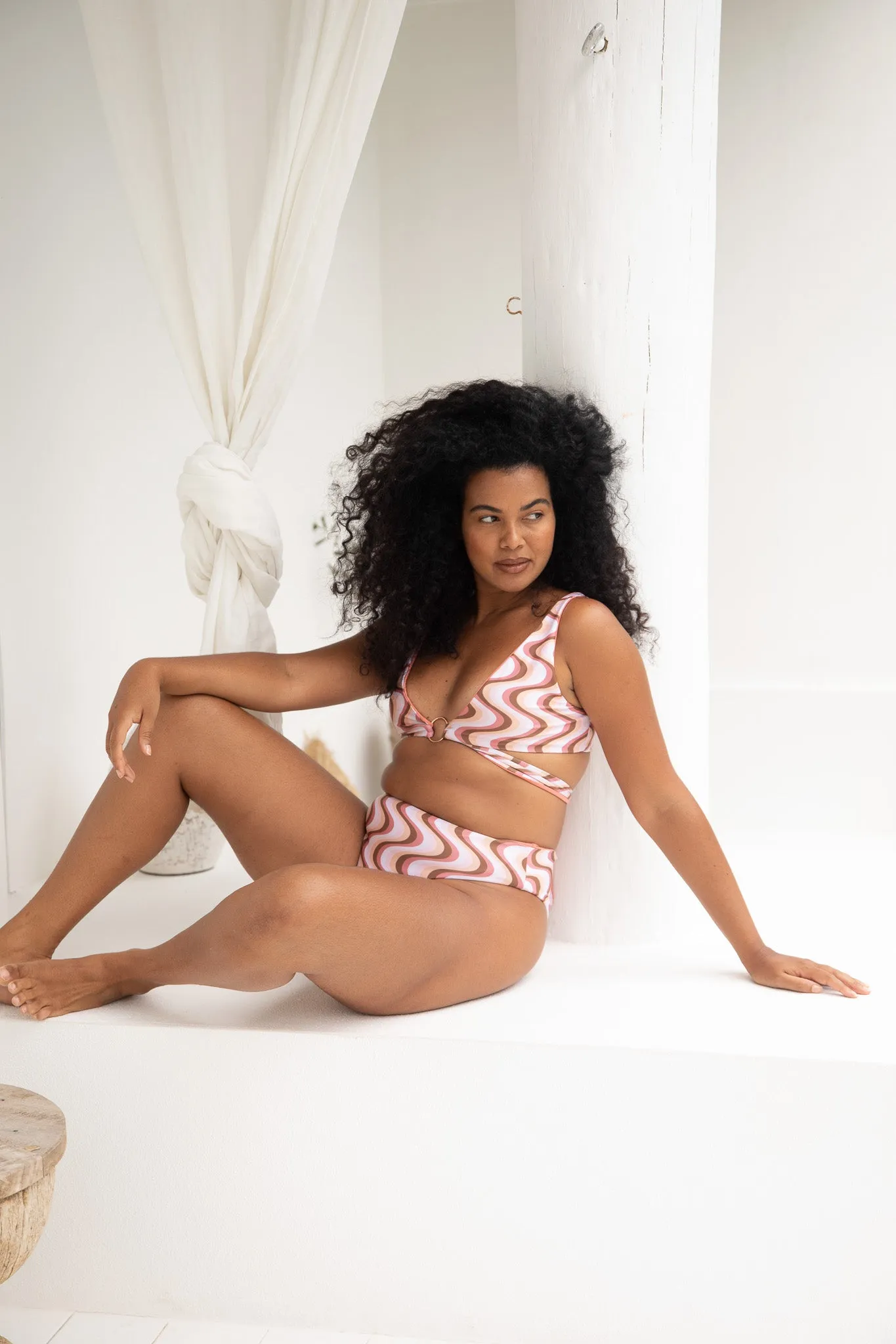 Sicily High Waisted Bottom | Reversible | Desert & Clay
