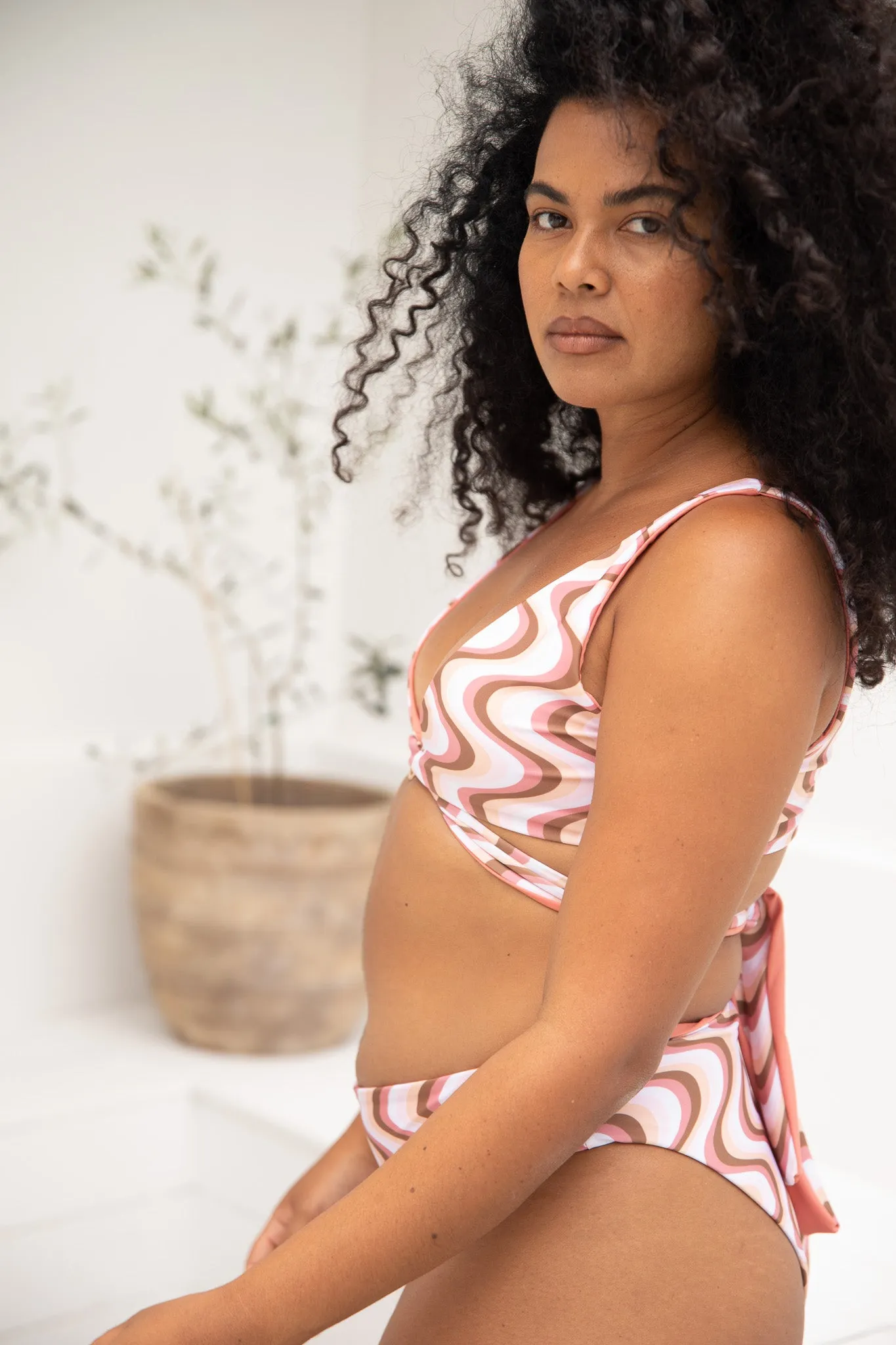 Sicily High Waisted Bottom | Reversible | Desert & Clay